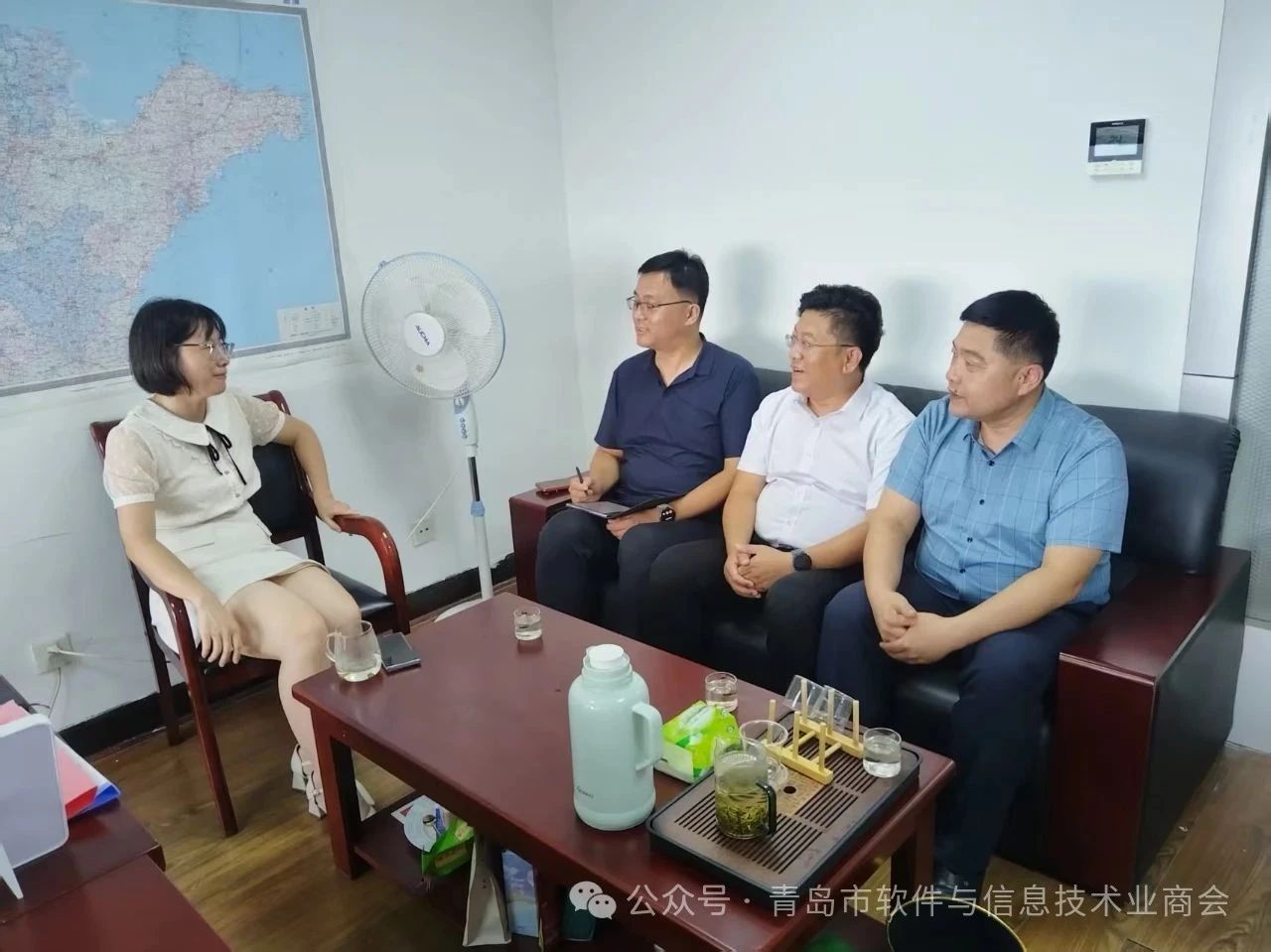 主动汇报工作 积极寻求指导—青岛市软件与信息技术业商会工作情况汇报